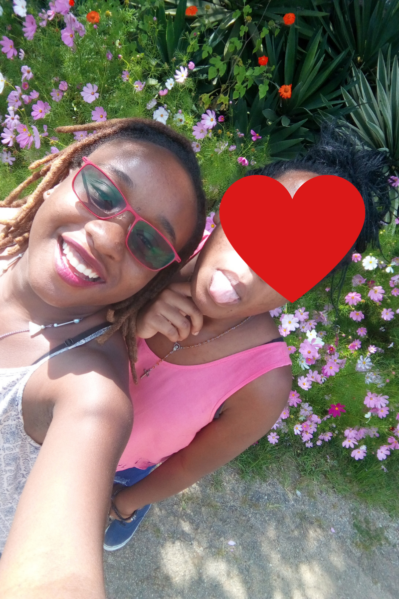 My sister and I Two pretty girls
